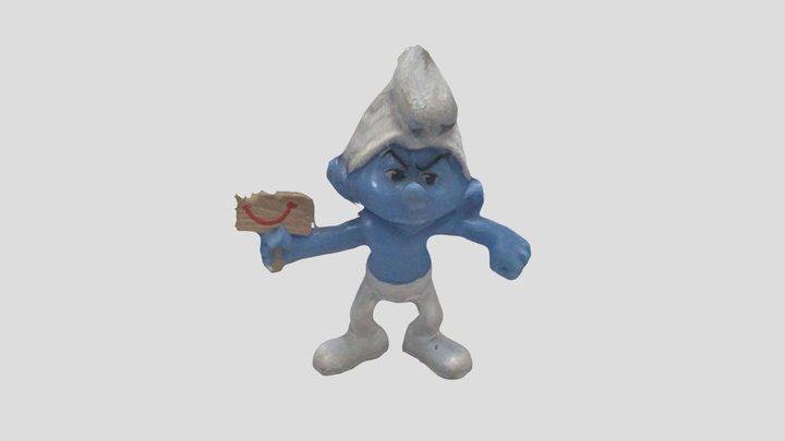 Grouchy smurf 3D Model