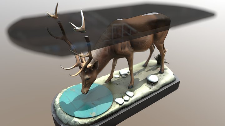deer table FINAL 3D Model
