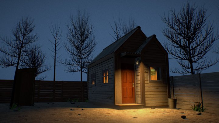 Modern Tiny House 3D Model