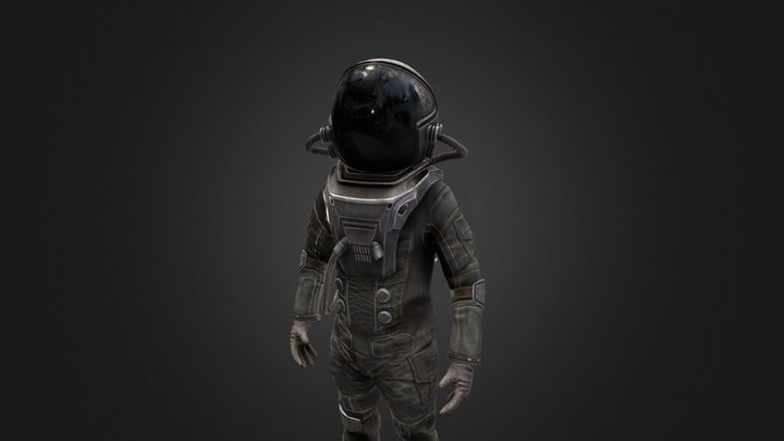 Astronaut post-apocalypse 3D Model