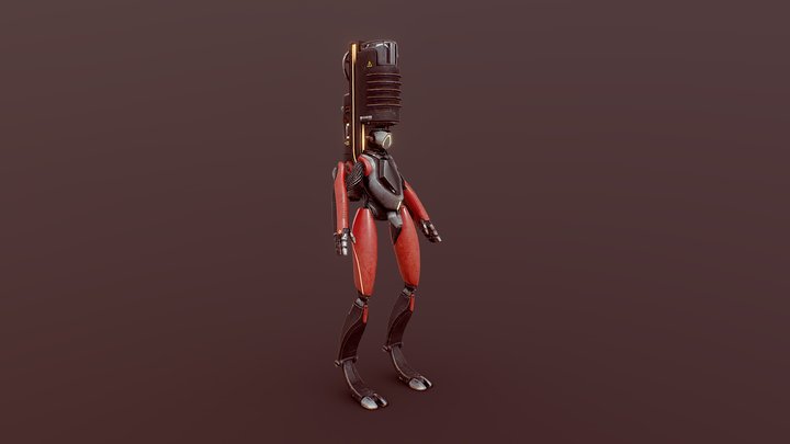 Biped robot enemy – Gratis 3D-model STL