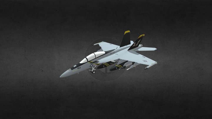 Boeing FA-18F Super Hornet 3D Model