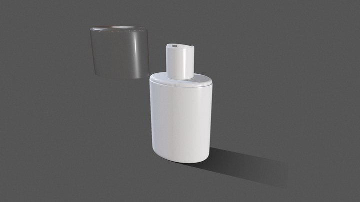 Sanitizer bottle / Body lotion bottle / Shampoo 3D Model