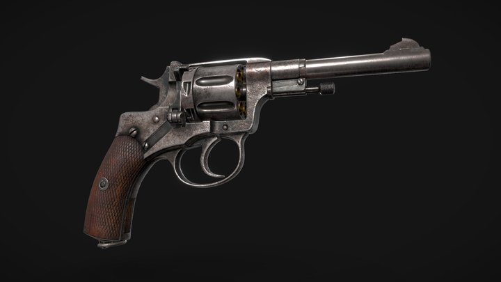 Nagant M1910 3D Model