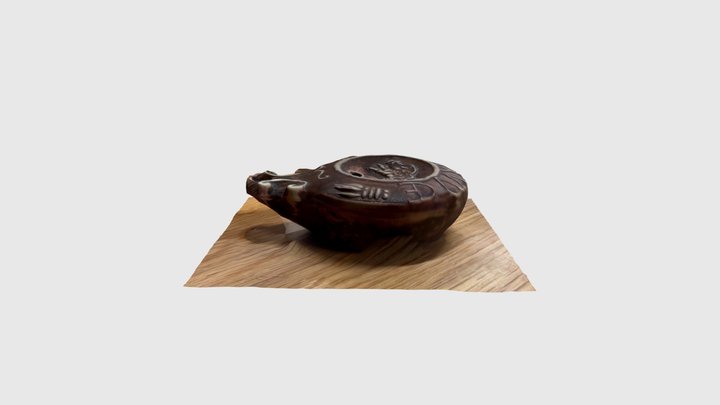 Roman oil lamp 3D Model