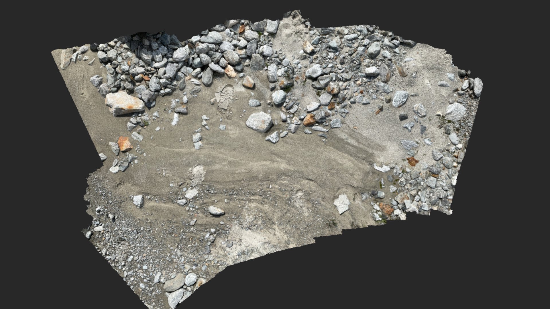 creek sand lidar scan
