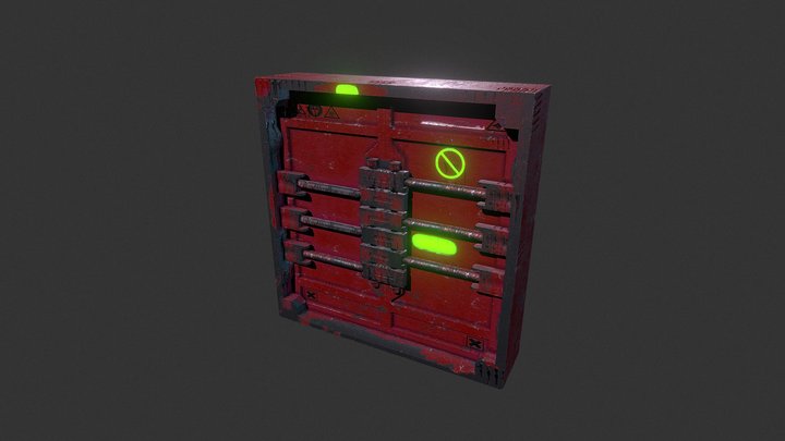 Bunker Door 3D Model