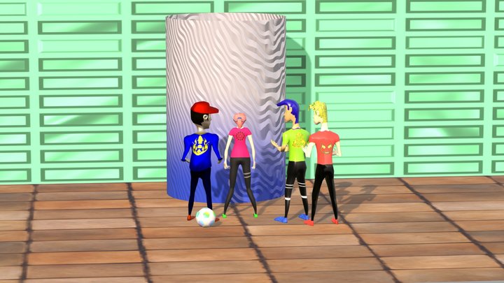 LGG Game characters 3D Model
