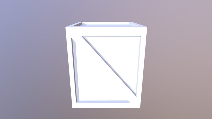 Wooden Crate Model 3D Model