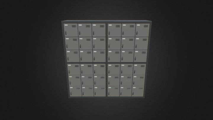 School Locker for Anime Schools 3D Model