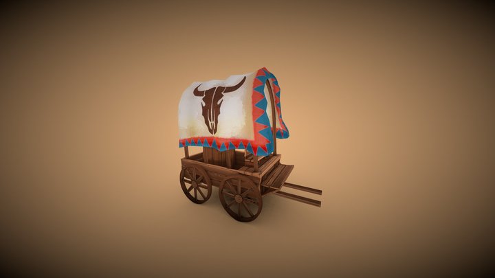 Stylized Cowboy Cart – Modello 3D gratuito STL