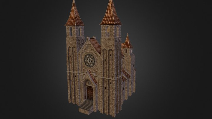 eglise romane 3D Model