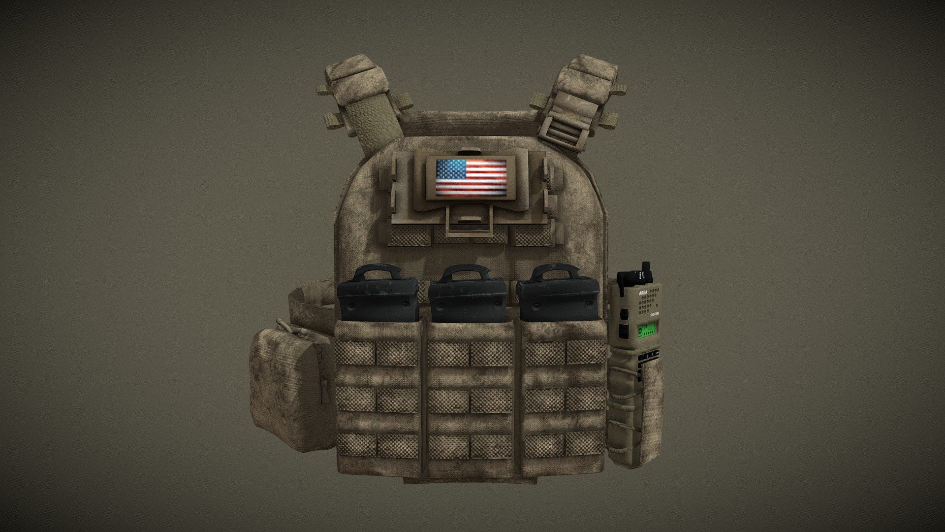 Crye Vest U.S Military Body Armor - Buy Royalty Free 3D model by ...