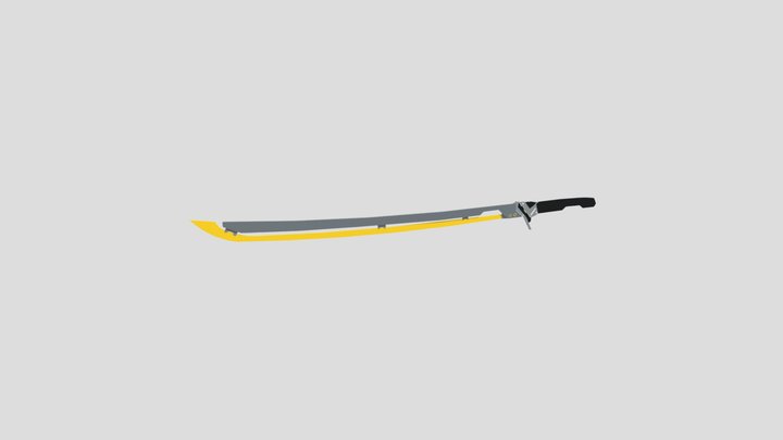 Cyberpunk Sword 3D Model
