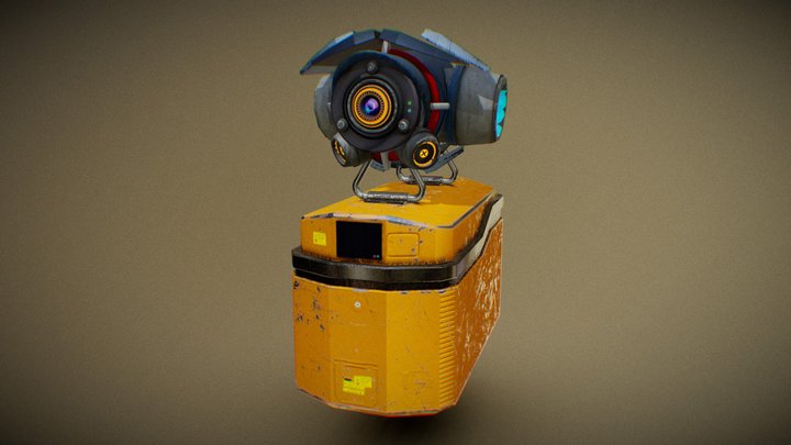 Futuristic Delivery Drone 3D Model