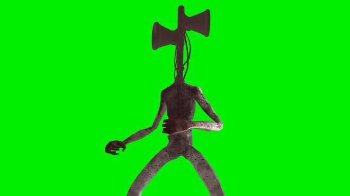 SCP Unity Siren Head rigged with animation 3D Model