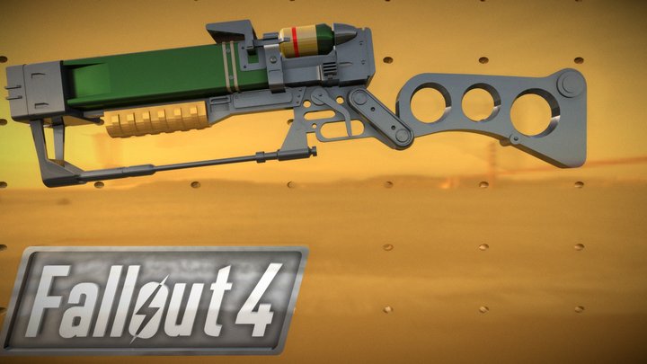RIFLE LAZER DE FALLOUT 3D Model