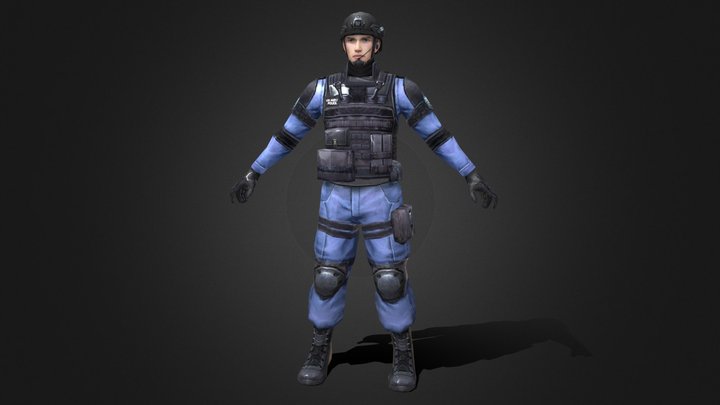 Police 02 3D Model