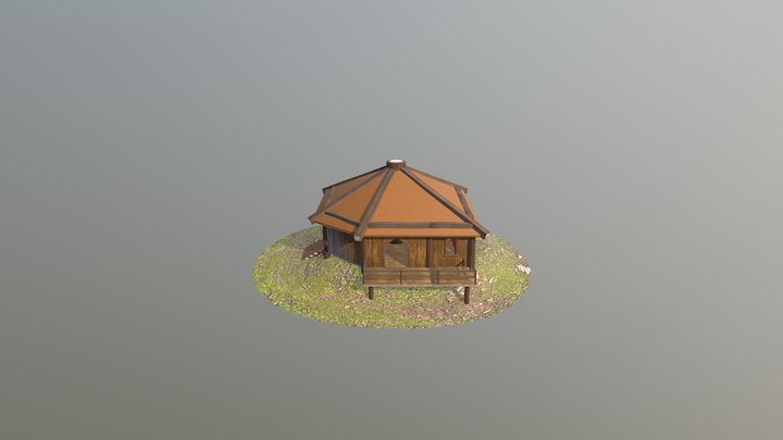 Druid Hut 3D Model