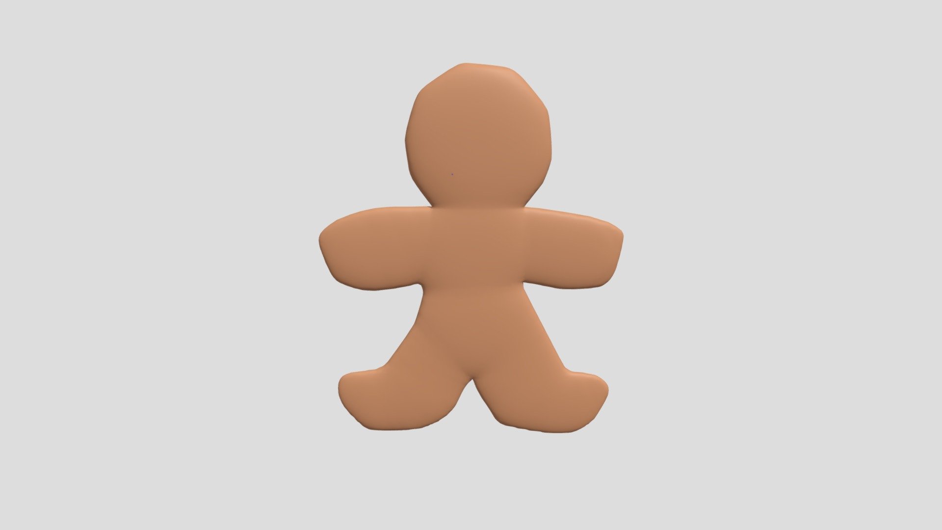 undecorated Gingerbread Person