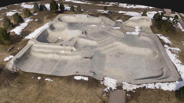 Whitefish Skate Park 3D Model