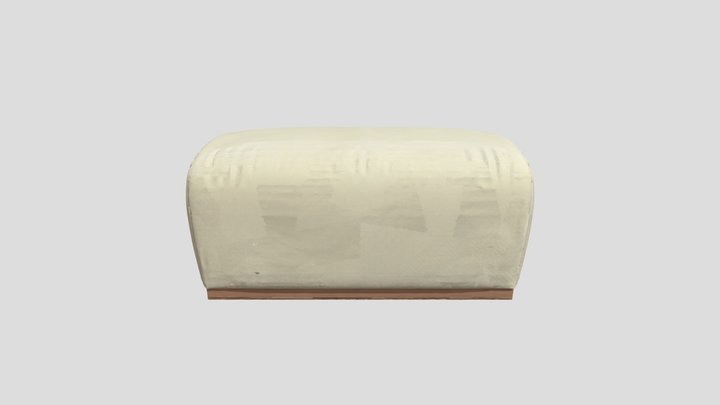 Beige Ottoman 3D Model