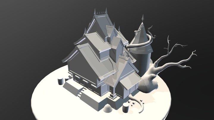 Spooky House 3D Model
