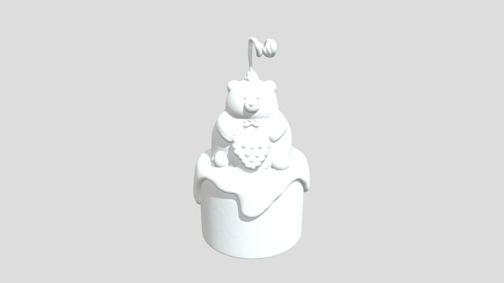Birthday Bear Delight 3D Model