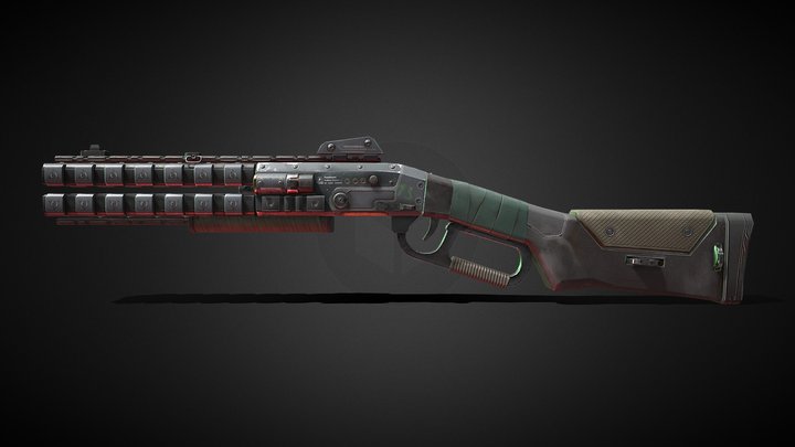 Apex Legends Peacekeeper Shotgun 3D Model