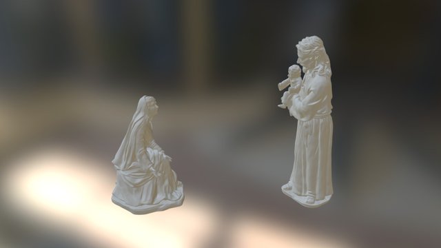 Virgen Y San Jose Posed 02a 3D Model