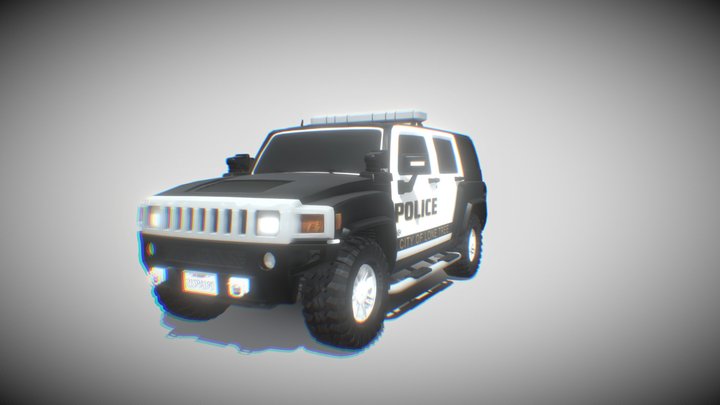 Hummer H3 Police – Modello 3D gratuito STL