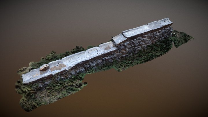 Acquedotto rudere in pietra 3D Model