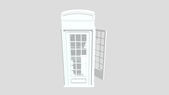 Phone Booth 3D Model