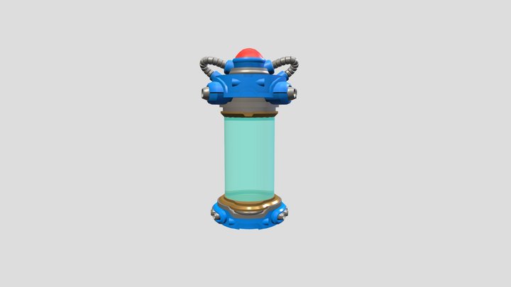 Megaman X Capsule 3D Model