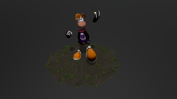 Retrogasm 2019 - Rayman 3D Model