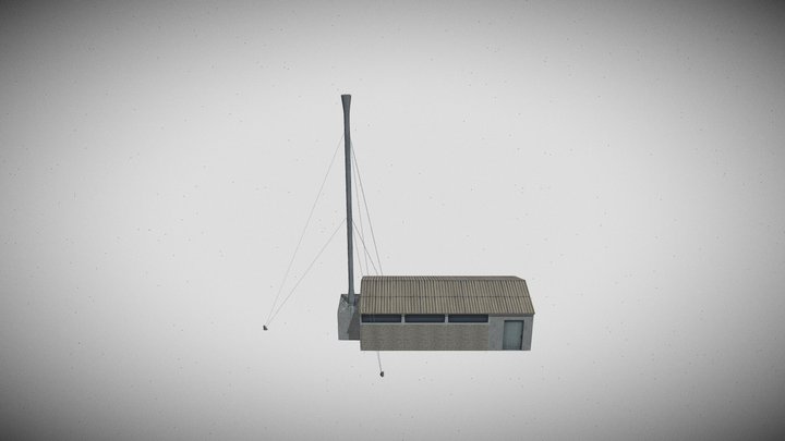 Small boiler house 3D Model