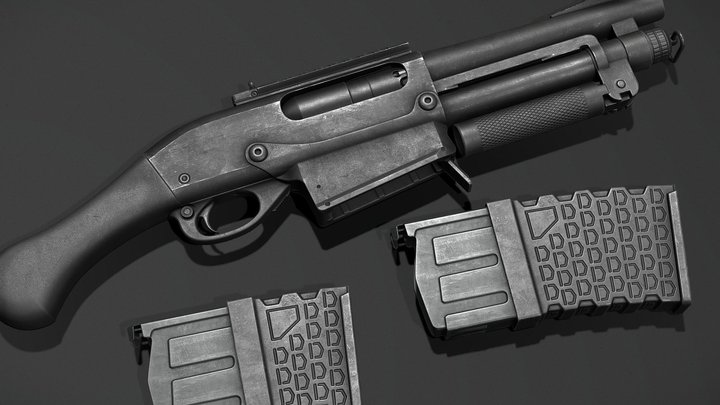 Remington 870 Shorty 3D Model