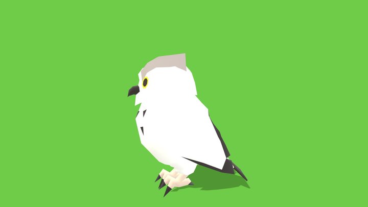 Owl - Animated Low Poly – Kostenloses 3D-Modell STL