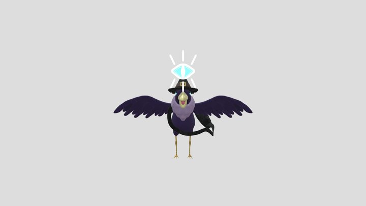 Mysticrow - Fakemon Concept (GDD-202 Final) 3D Model