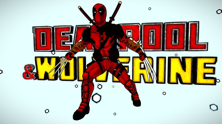 Deadpool and Wolverine 3D Model