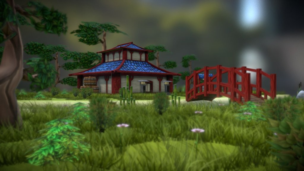 Hand painted modulair environment