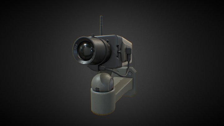 Interior Security Camera 3D Model