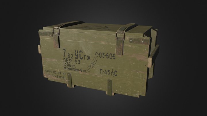 MILITARY CRATE 3D Model