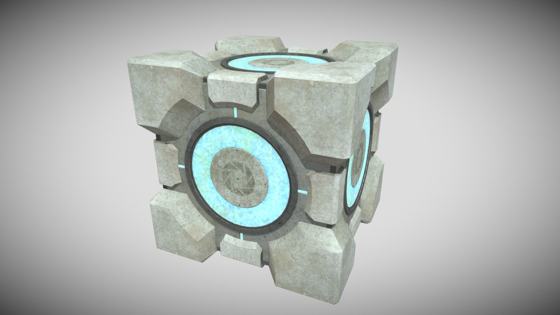 Portal 2 Dirty Weighted Storage Cube