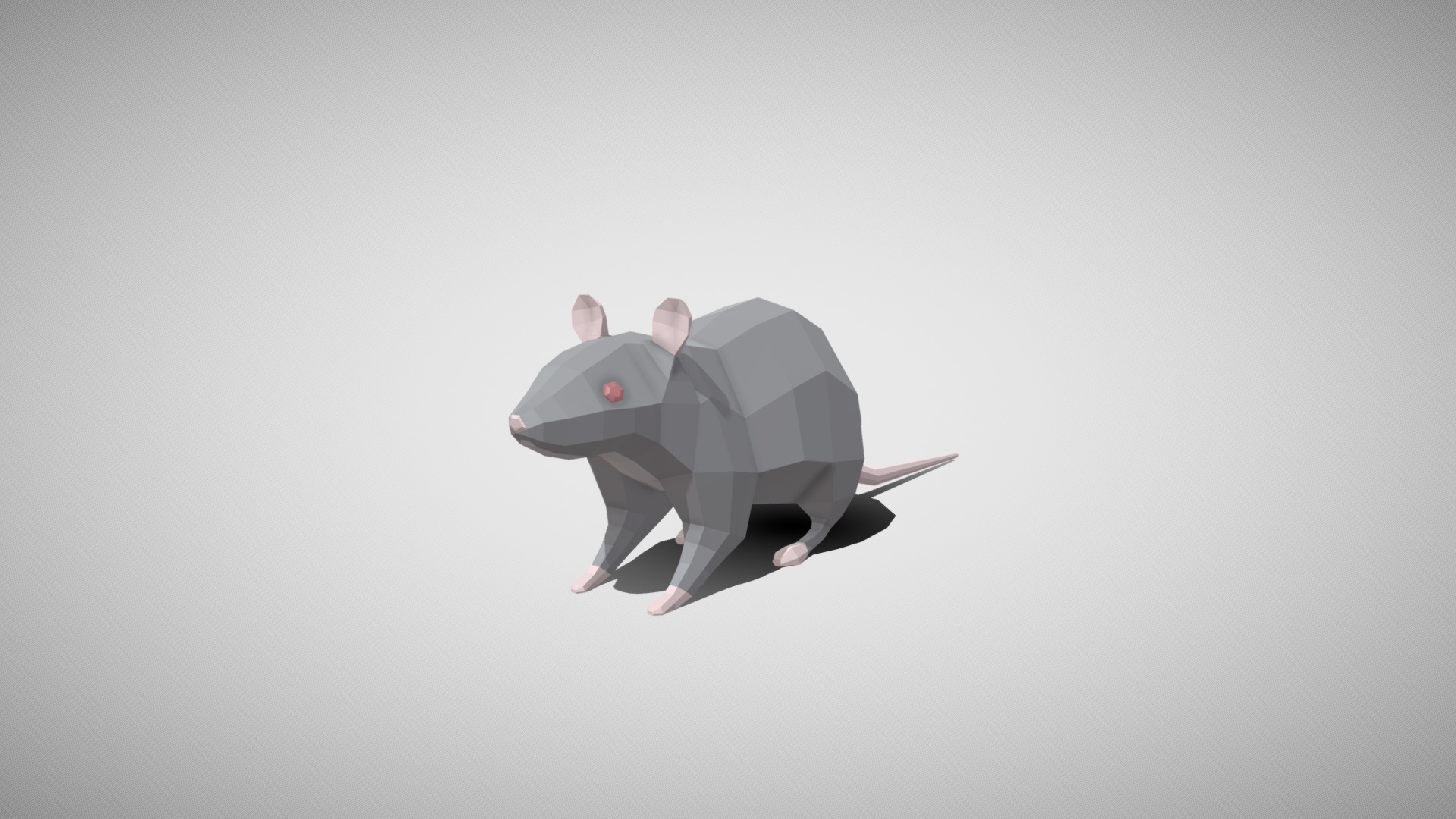 3D model Mouse - This is a 3D model of the Mouse. The 3D model is about a small silver fish.