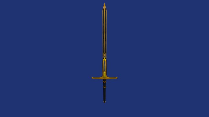 Golden Sword 3D Model