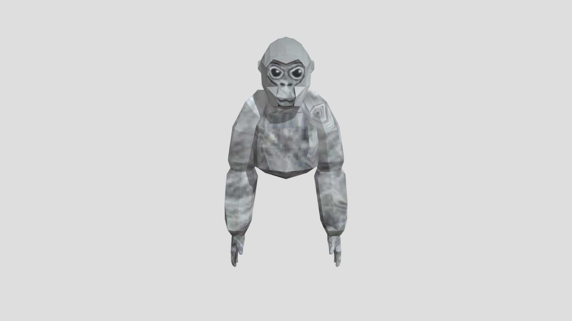 3D model gorilla tag model VR / AR / low-poly