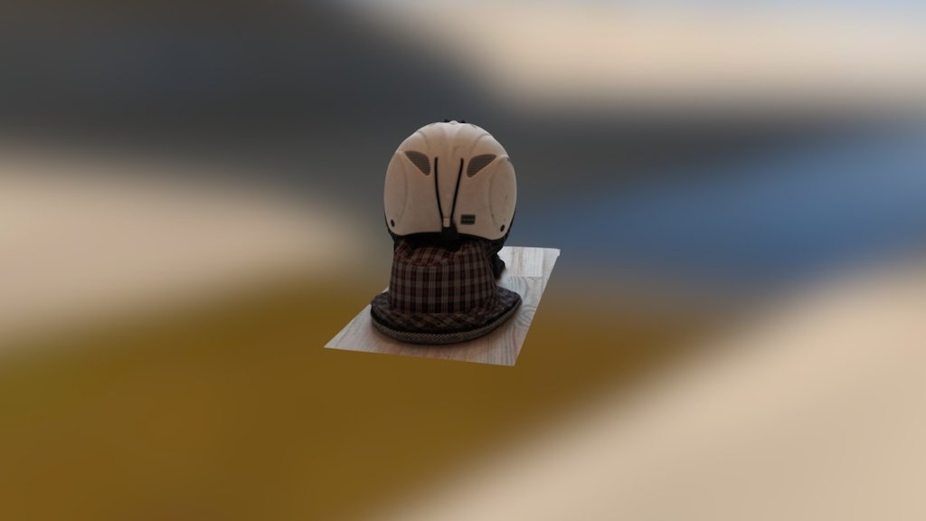 scull with safety helmet
