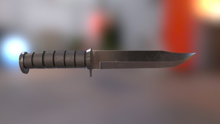 Combat Knife – Free 3D Model STL