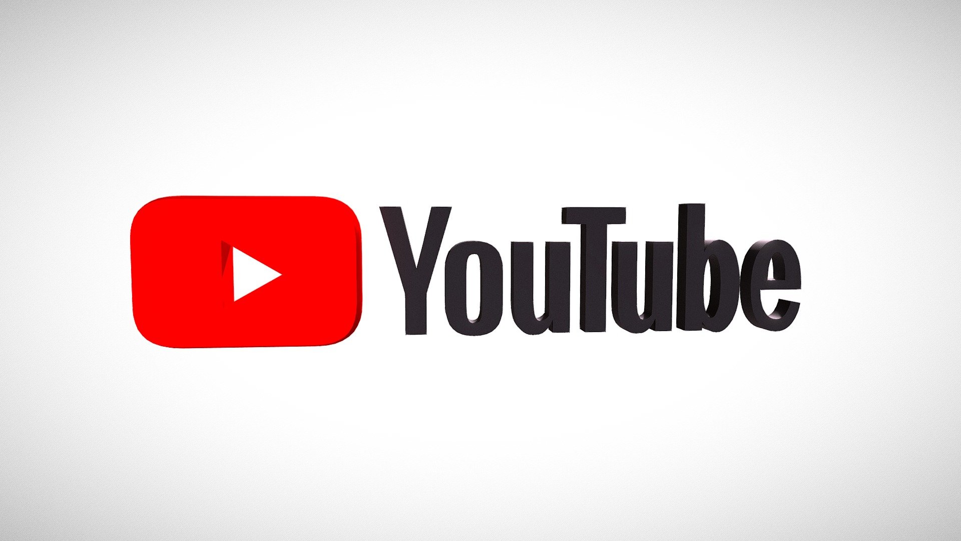 Youtube Logo - Download Free 3D model by Yanez Designs (@Yanez-Designs ...